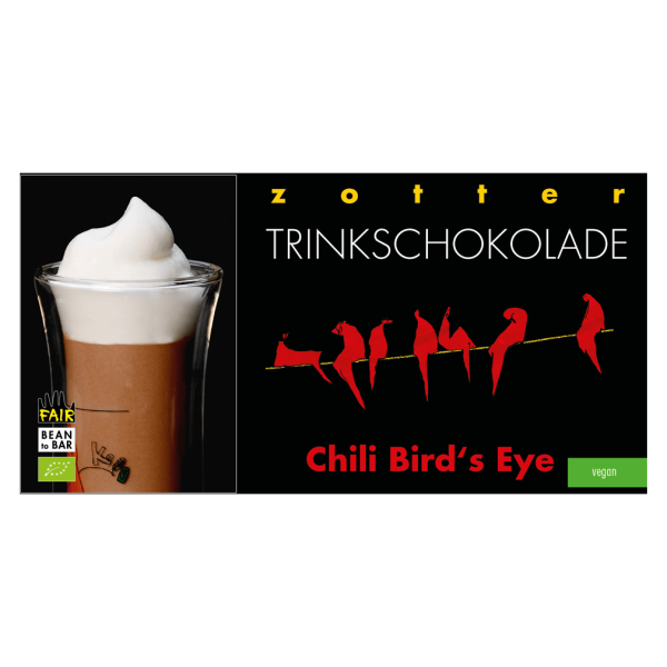 Zotter Bio Trinkschokolade - Chili Birds eye