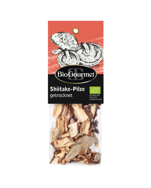 BioGourmet Bio Shiitake-Pilze getrocknet, 20g
