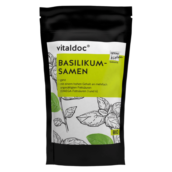 Vitaldoc Bio Basilikumsamen ganz