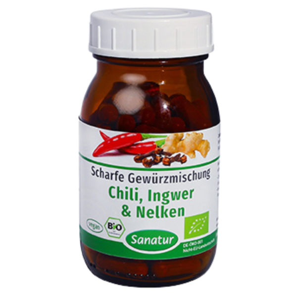 Sanatur Chili, Ingwer &amp; Nelken, 90 Kapseln