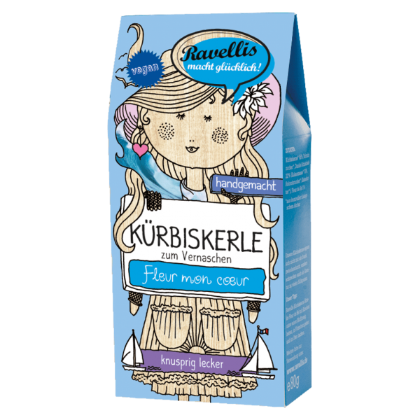 Ravellis Bio Kürbiskerle Dunkle Schoko-Fleur de Sel