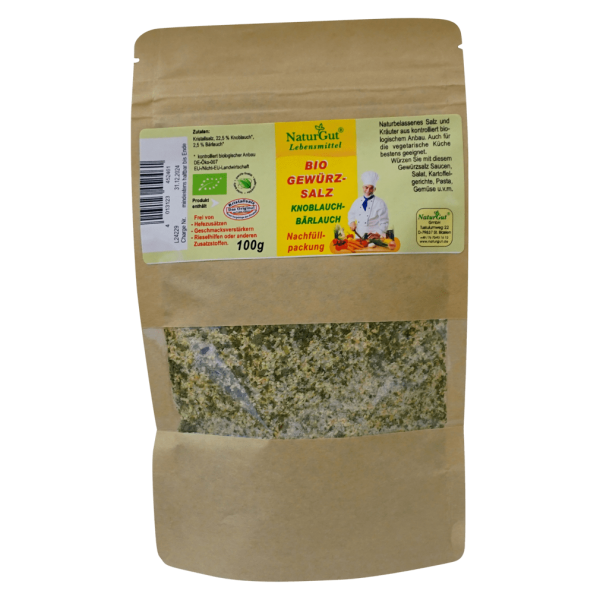 NaturGut Bio Gewürzsalz Knoblauch &amp; Bärlauch