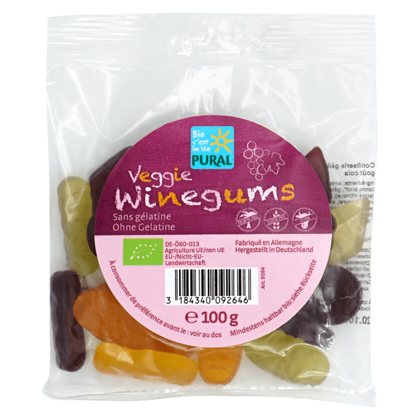 Pural Bio Veggie Winegums Fruchtgummi