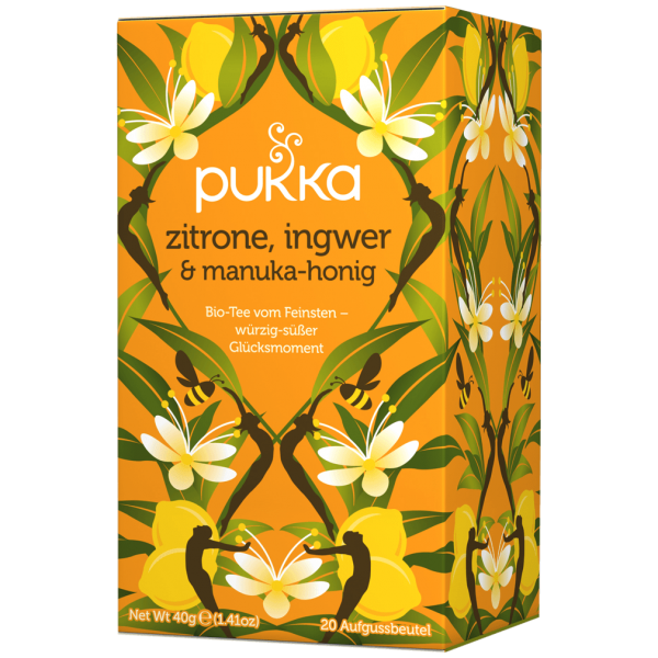 Pukka Bio Zitrone, Ingwer &amp; Manuka Honig