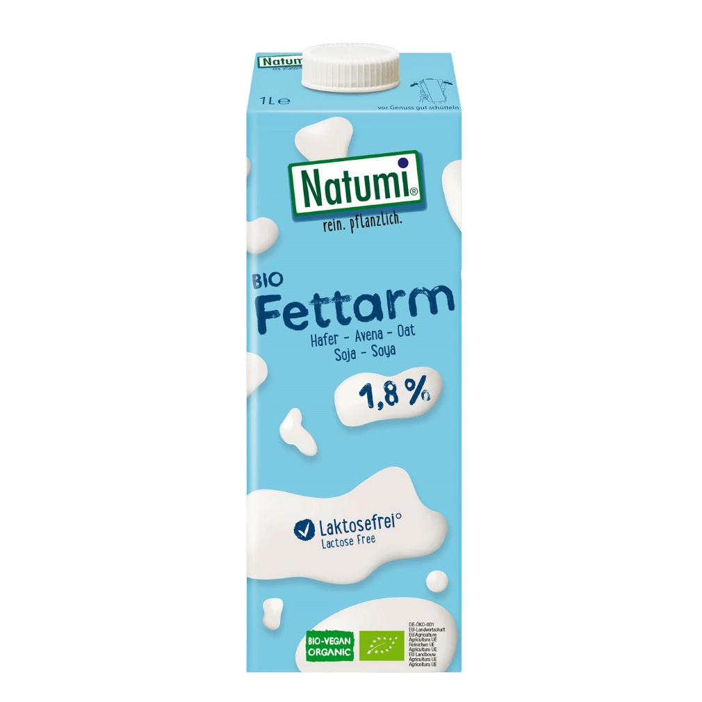 Entdecke den Natumi Bio Fettarm 1,8% Hafer+Soya Drink - Deine ...
