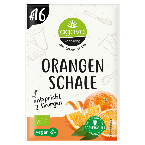 agava Bio Orangenschale, gerieben MHD 08.05.2024