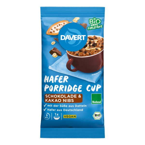 Davert Bio Porridge-Cup Schokolade