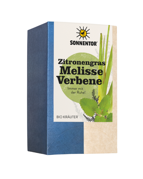 Sonnentor Bio Zitronengras-Melisse-Verbene, 18 Teebeutel